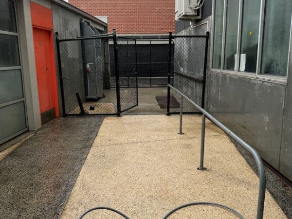 Commercial concrete after cleaning